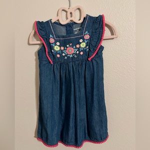 Healthtex Flower Dress 2T 100% Cotton